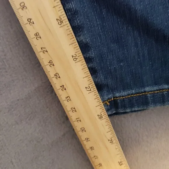 Judy Blue Jeans Womens 30 Blue Skinny Leopard Cheetah Print Ripped Stretch Denim - Picture 7 of 16